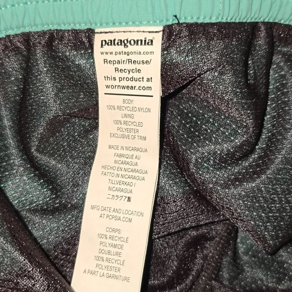 Patagonia Men's Baggies 5" Swim Shorts Fresh Teal Size XXL NWT - Picture 10 of 13